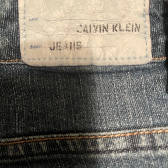 Calvin Klein Dark Blue Flare Jeans - Picture 3 of 4